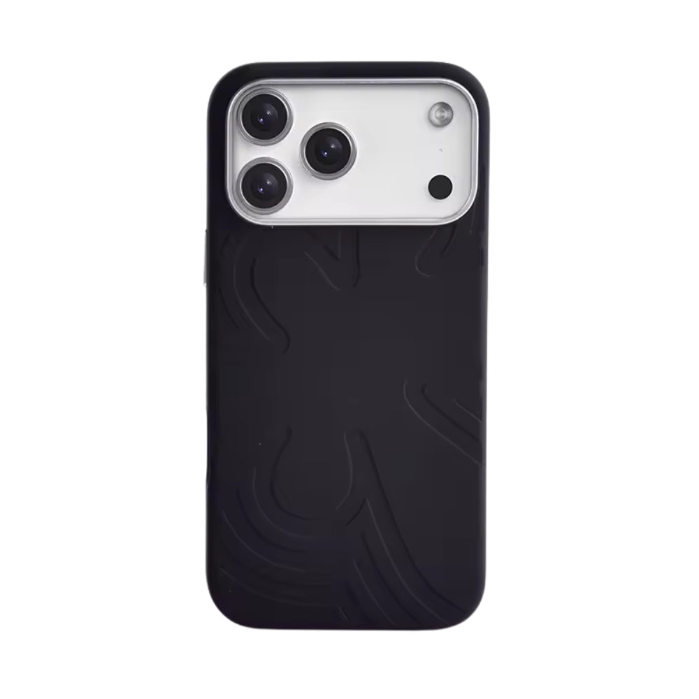 Floral Magnetic Silicone iPhone Case – 17 & 18 Pro Series