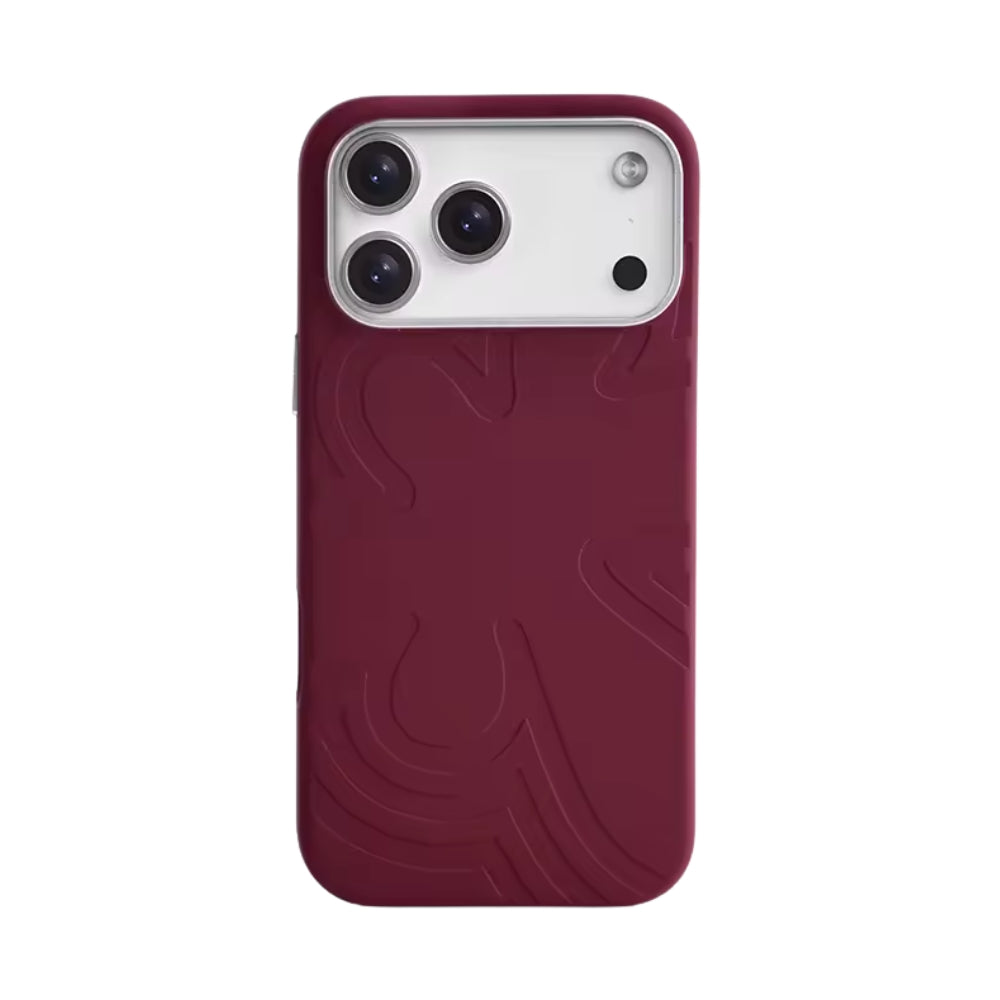 Floral Magnetic Silicone iPhone Case – 17 & 18 Pro Series