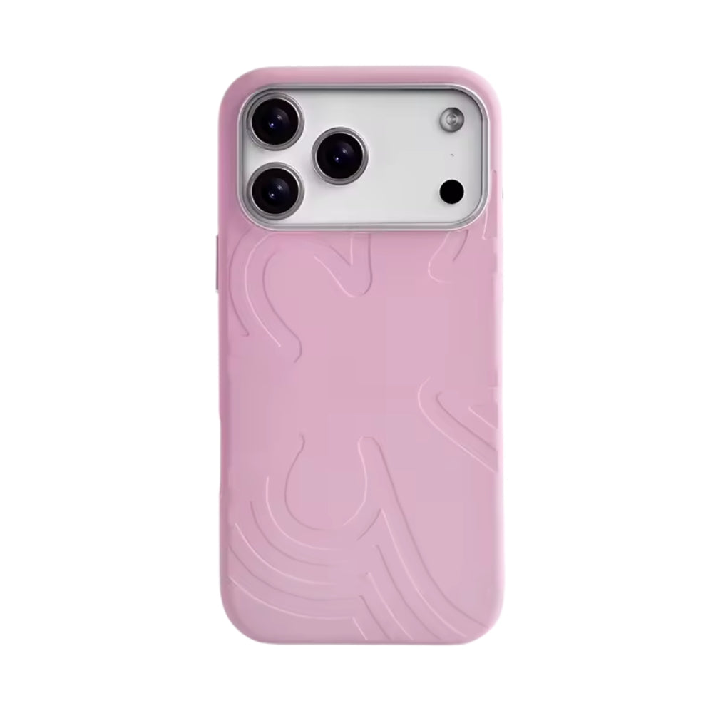 Floral Magnetic Silicone iPhone Case – 17 & 18 Pro Series