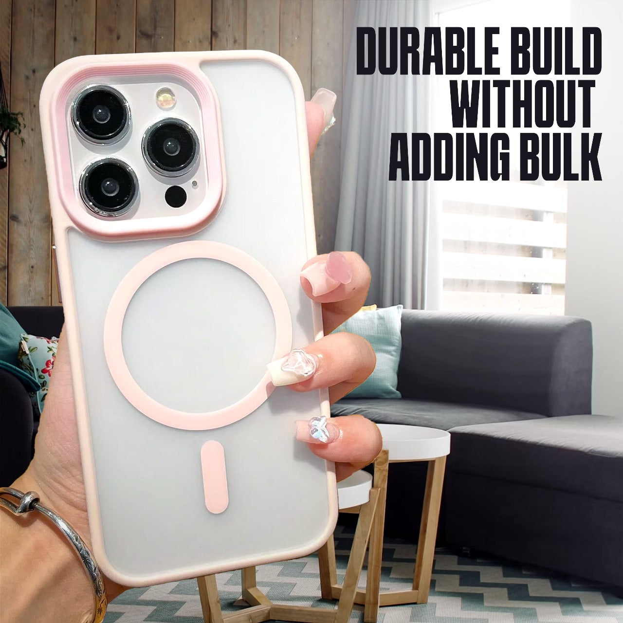 durable without adding bulk pink