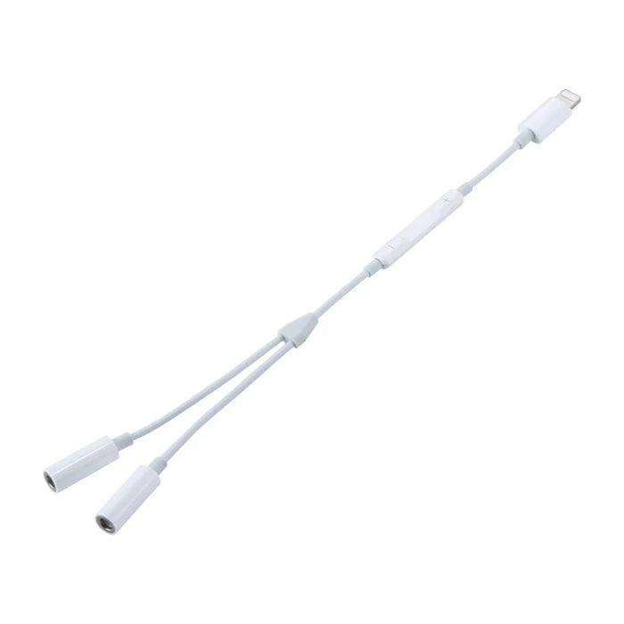 Lightning to Dual 3.5mm AUX Adaptor