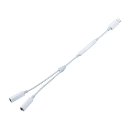 Lightning to Dual 3.5mm AUX Adaptor