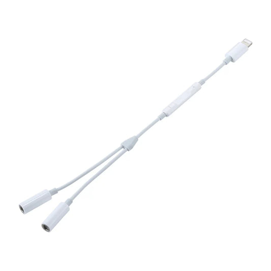 Lightning to Dual 3.5mm AUX Adaptor