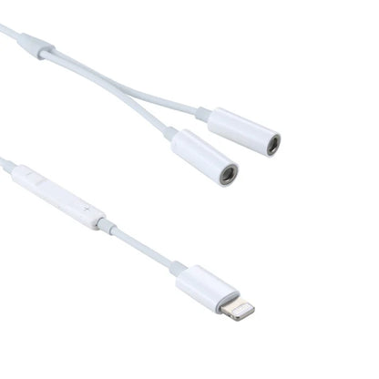 Lightning to Dual 3.5mm AUX Adaptor