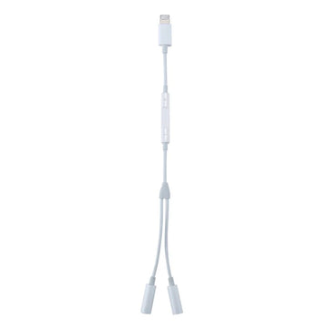 Lightning to Dual 3.5mm AUX Adaptor
