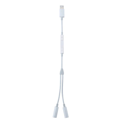 Lightning to Dual 3.5mm AUX Adaptor