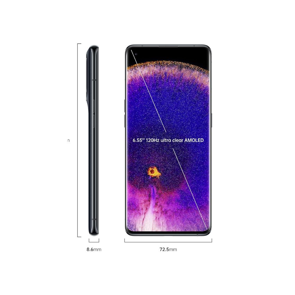 Oppo Find X5 Black Dimensions