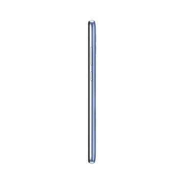 Samsung Galaxy A04e Light Blue front view showing display and dual rear cameras