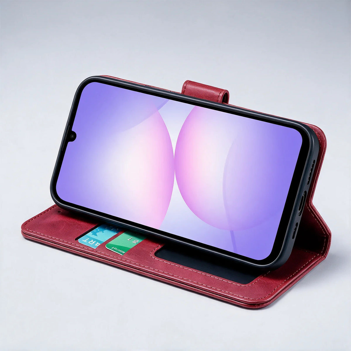 Samsung Galaxy A07 / A08 Book Flip Case Leather Wallet