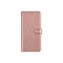 Samsung Galaxy S25 Ultra Book Flip Case Rose Gold Leather Wallet