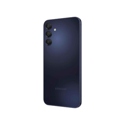 Galaxy A15 128GB Blue Black front and back view