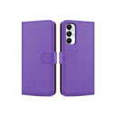 Samsung Galaxy S25 Ultra Book Flip Case Purple Leather Wallet