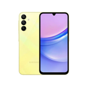 Samsung Galaxy A15 Yellow 128GB front and back view