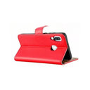 Samsung Galaxy A20e Book Flip Case Red Leather Wallet