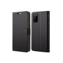 Samsung Galaxy A21s Book Flip Case Black Leather Wallet