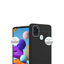 Samsung Galaxy A21s Black Silicone Gel Case