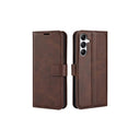 Samsung Galaxy S21 Ultra Book Flip Case Brown Leather Wallet