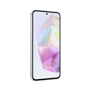 galaxy a35 light blue front titled