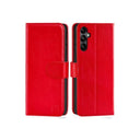 Samsung Galaxy S21 Plus Book Flip Case Red Leather Wallet