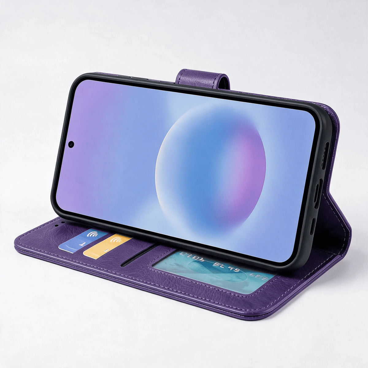 Samsung Galaxy A27 Book Flip Case Leather Wallet