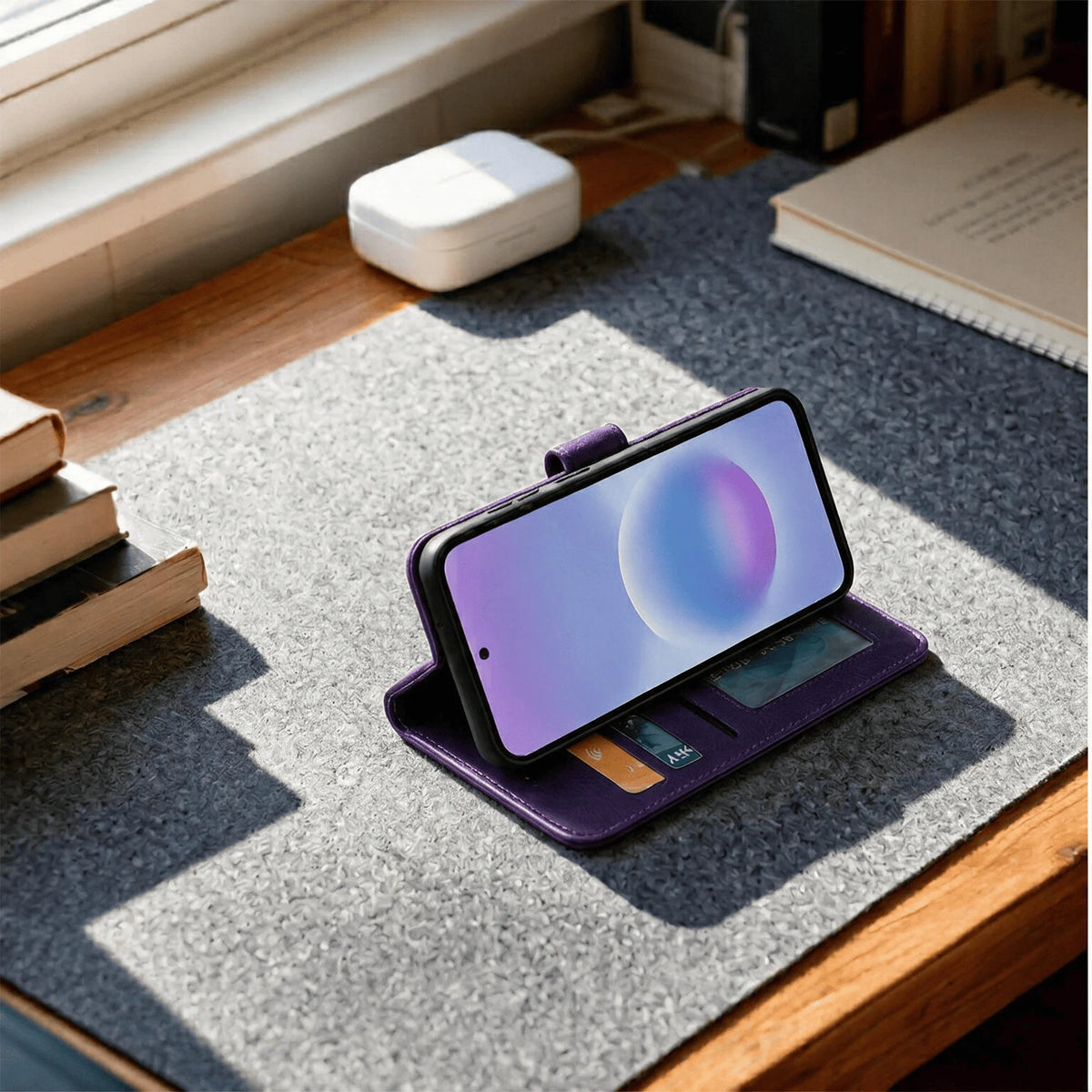 Samsung Galaxy A27 Book Flip Case Leather Wallet