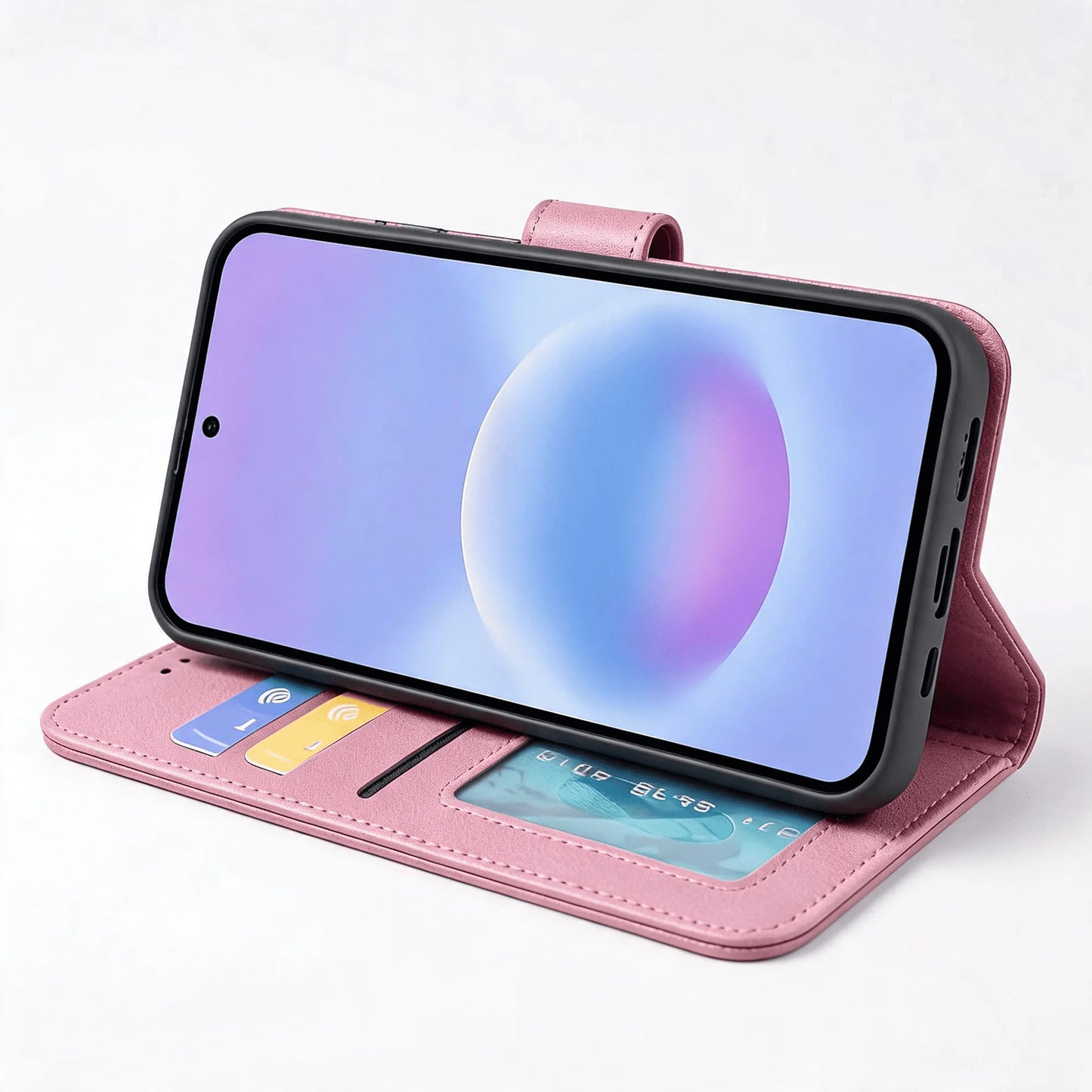 Samsung Galaxy S26 Series Book Flip Case Leather Wallet