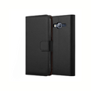 Samsung Galaxy J3 Book Flip Case Black Leather Wallet