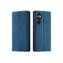 Samsung Galaxy S21 Plus Book Flip Case Blue Leather Wallet