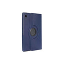 Universal 7 Inch Book Flip Tablet Case Navy Leather Wallet