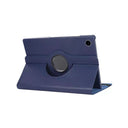 Universal 7 Inch Book Flip Tablet Case Navy Leather Wallet