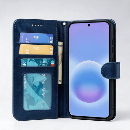Samsung Galaxy S23 Series Book Flip Case Leather Wallet