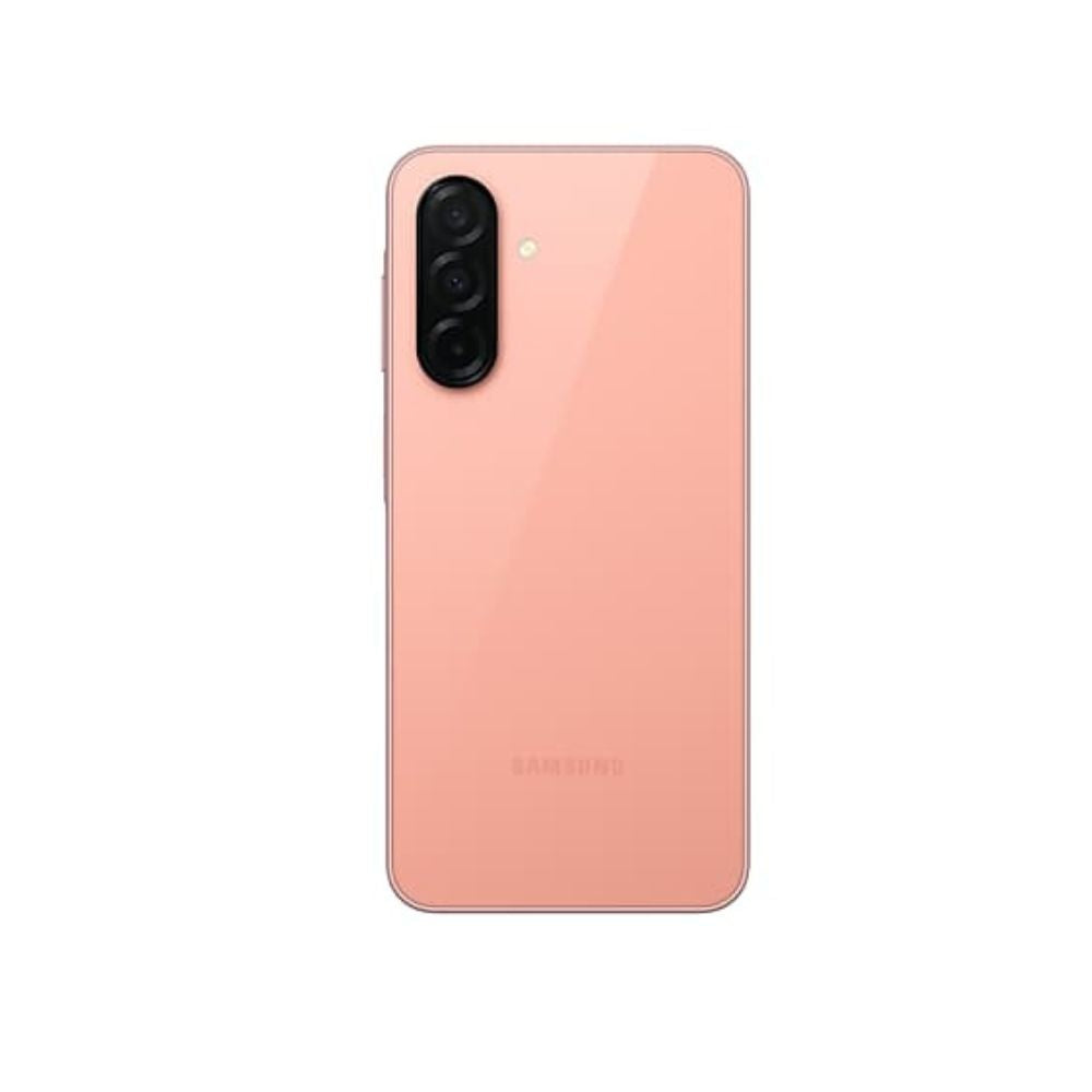 A26 5G smartphone in peach pink color
