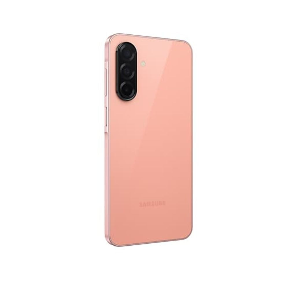 A26 5G smartphone in peach pink color