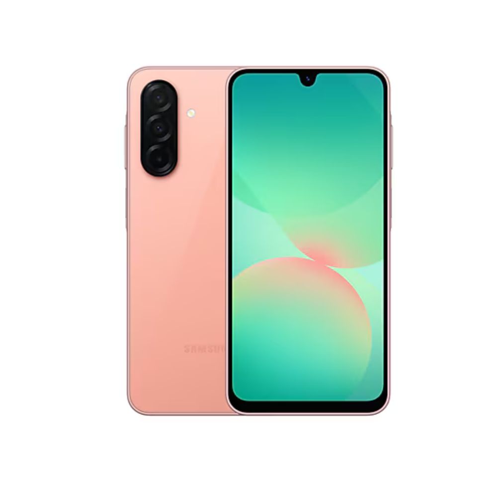 Galaxy A26 Peach Pink in hand for size reference