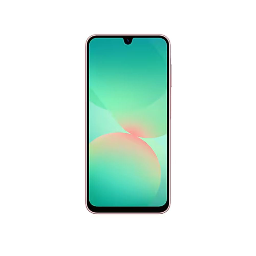 A26 5G smartphone in peach pink color