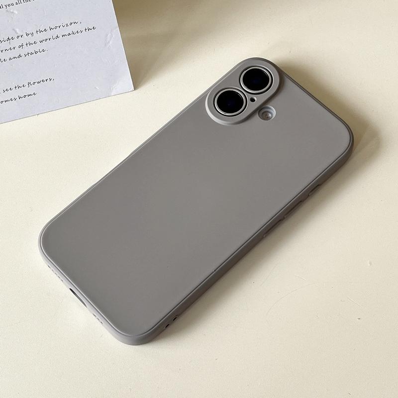 iPhone 16 Series Silicone Lens Protector Case