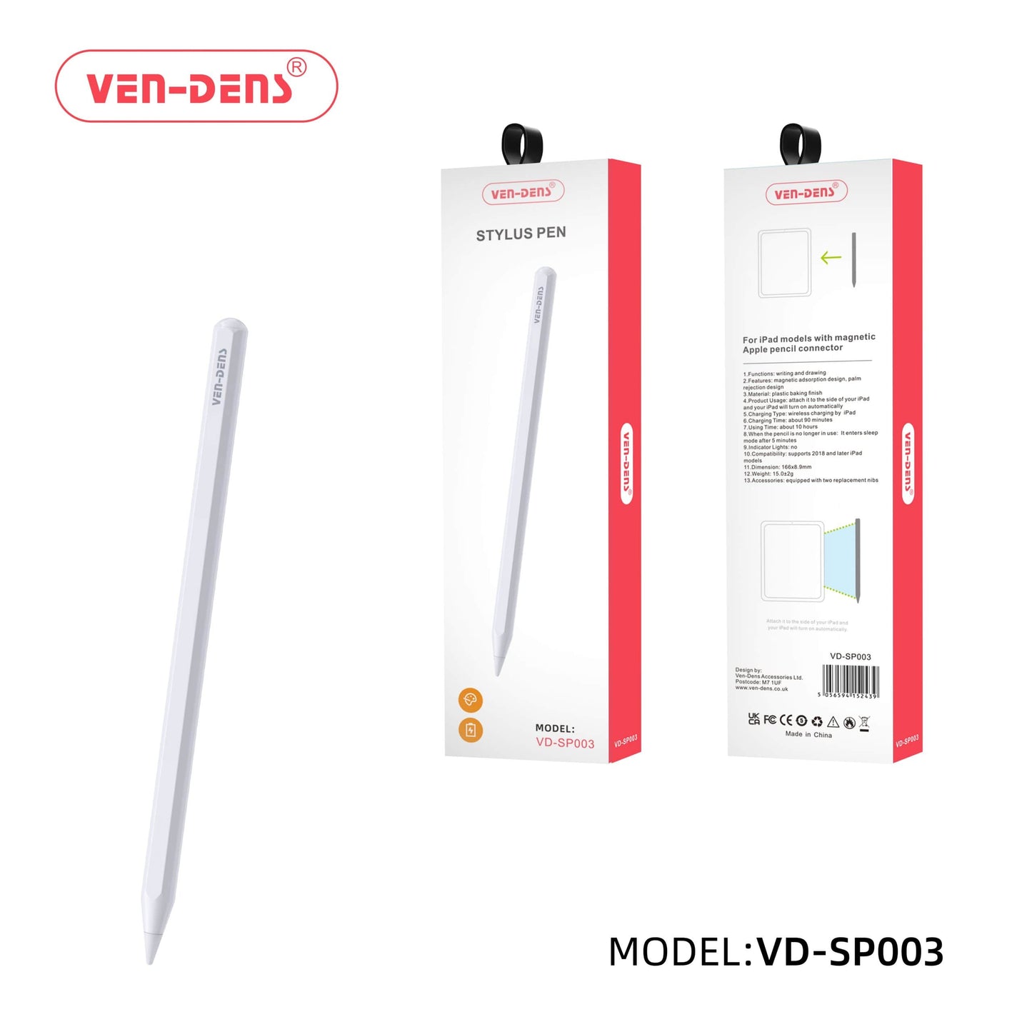 stylus pen for iPad VD-SP003 front view