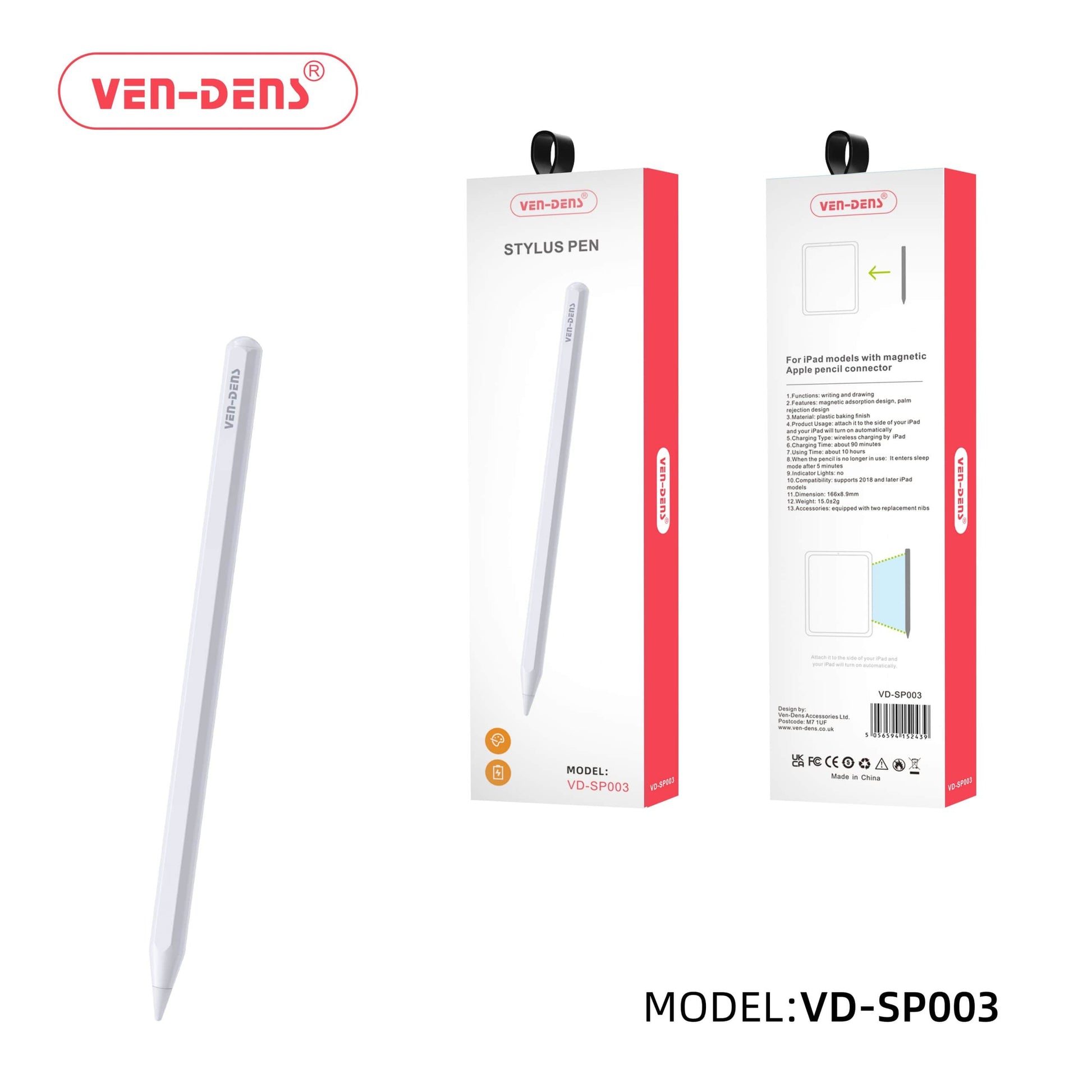 stylus pen for iPad VD-SP003 front view