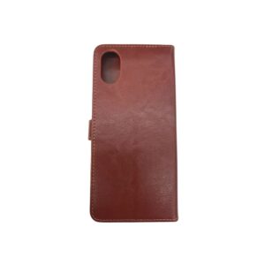 Samsung Galaxy A03s Book Flip Case Brown Leather Wallet