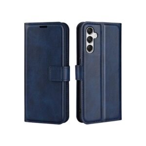 Samsung Galaxy A25 Book Flip Case Blue Leather Wallet